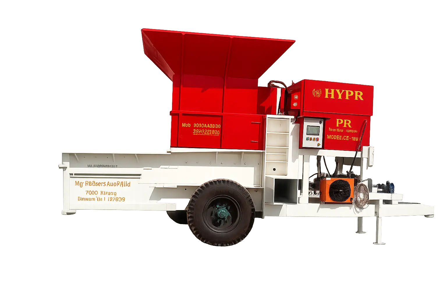 Hydraulic Press Straw Baler Machine MODEL CC12510TC